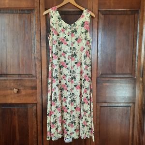 Koret Floral Midi Dress - Pink and Cream